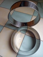 2 CERCLES PATISSERIE DIAM 32 et 24cm HAUT 6cm INOX BELLE QUALITE - PARFAIT ETAT