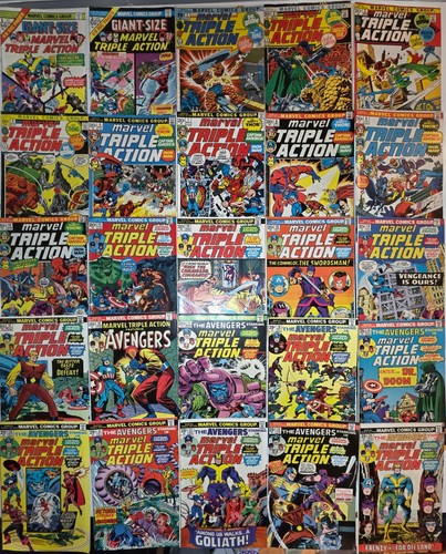 Marvel triple action lot - marvel,