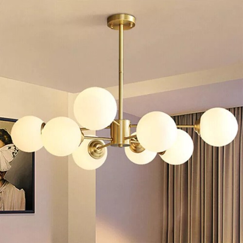 Lustre globe verre sputnik - lustre,