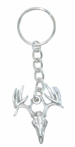 Porte clés crâne cerf - de,