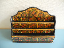 ancien range courrier porte lettres bois déco vintage letters holder rack desk