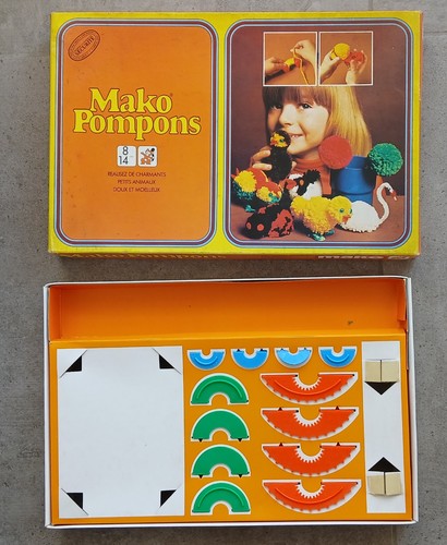 Jeu vintage mako pompons 1973 - vintage,