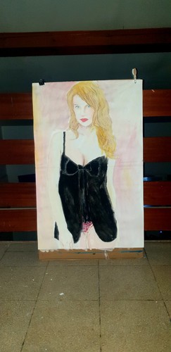 Tableau femme st valentin - tableau,