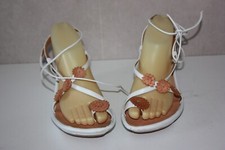 SAN MARINA  Sandales lanières cuir talons Compensés  T 38 BON ETAT