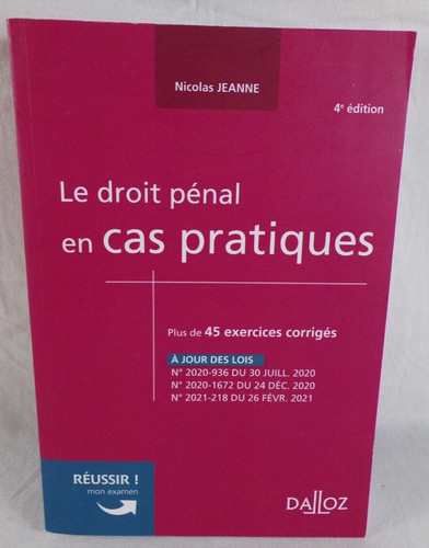 Dalloz droit penal cas - droit,
