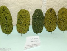 LOT DE 5  ARBRES DE  2 HAUTEURS DIFFERENTES  POUR DECORER VOTRE RESEAU HO