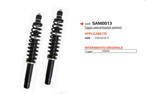 Paire amortisseurs suspensions - paire,
