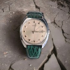 ORIS brand mechanical watch, white dial, KIF 654 movement from 1970