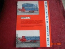 ANCIEN  PROSPECTUS   PUBLICITAIRE   REMORQUE  AUTO CHARGEUSE  MENGELE  LW 30