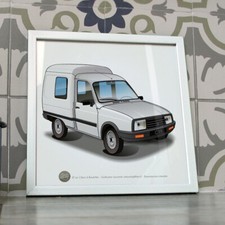 Poster Citroën C15 blanc