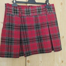 JUPE COURTE ECOSSAISE DOUBLEE