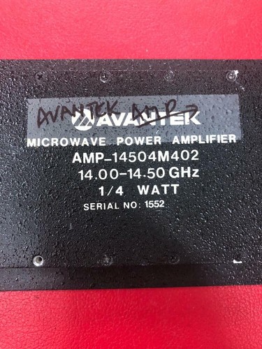 Avantek amplifier 14 50 - avantek, 14.00-14.50