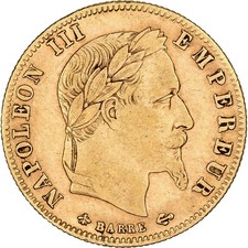 France, Napoléon III, 5 Francs, Napoléon III, 1866, Paris, Or, TTB, KM:803.1