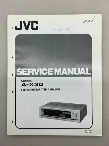 Jvc x30 original - jvc, a-x30