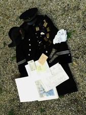 MARINE AERONAVALE .W.W.2  : EXCEPTIONNEL ENSEMBLE BICORNE + EPAULETTES + PHOTOS