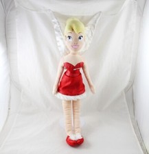 Poupée peluche fée Clochette DISNEY STORE robe rouge 55 cm (VI-24882)