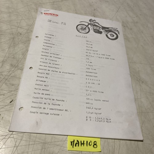Honda moto xlv750 rd01 - xlv750,