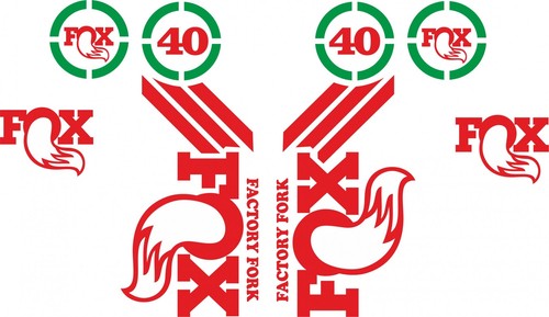 Adhésifs fourche fox - fox, 40