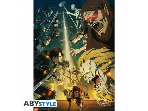 Poster attaque des titans - l'attaque,