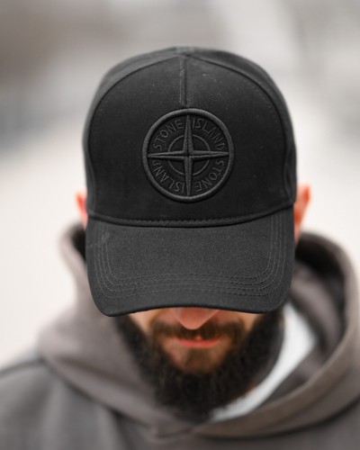 Stone island black cap - cap, /