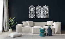 PANNEAU DÉCORATIF AJOURÉ, FENÊTRE MAROCAINE, DÉCORATION MURALE 3D, ORNEMENT, TRI