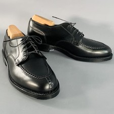 ALDEN Taille 7 Norvégien Hs Blucher Noir Cuir de Vachette Split Orteil à Lacet