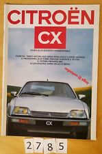 CITROEN CX dont GTI TURBO/ PRESTIGE/ LIMOUSINE/ BREAK 48 pages Italien 9/1986