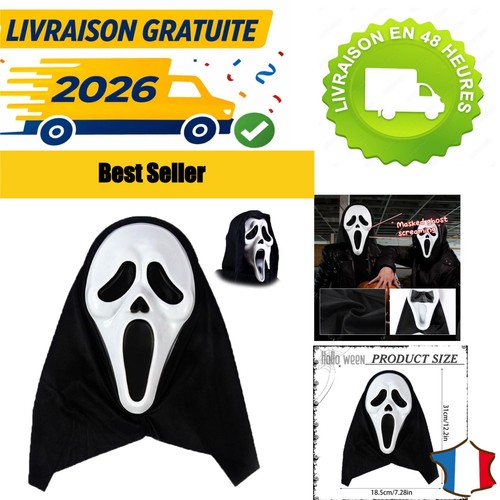 Masque halloween scream - masque,