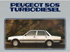 Catalogue prospekt brochure Peugeot 505 Turbodiesel / Turbo D 1981 USA