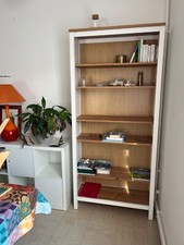 Bibliothèque Ikea Hemnes bois et blanc  / très bon état 