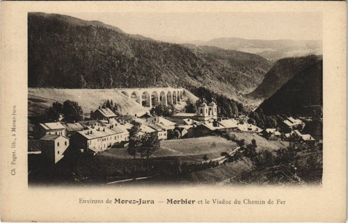 Cpa env morez - morez, morbier