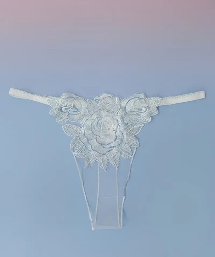 String femme blanc transparent