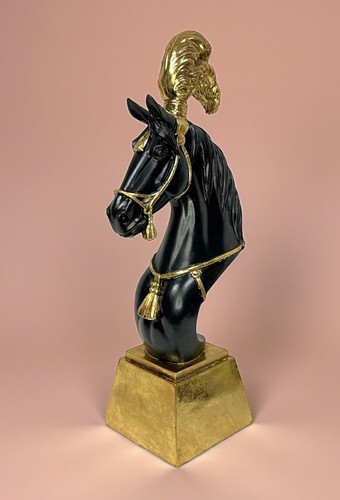 Buste cheval tête socle - buste,
