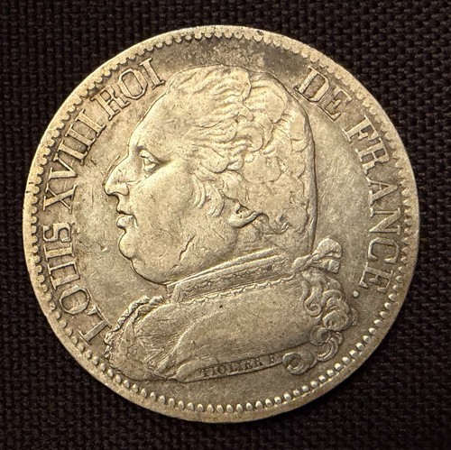 Francs argent louis xviii - 5,