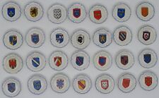 1997 ASSIETTES ANCIENNES LES BLASONS DE NOS REGIONS FEVE CERAMIQUE 3D au choix