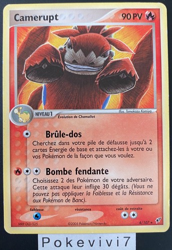 Carte pokemon camerupt 107 - pokemon,