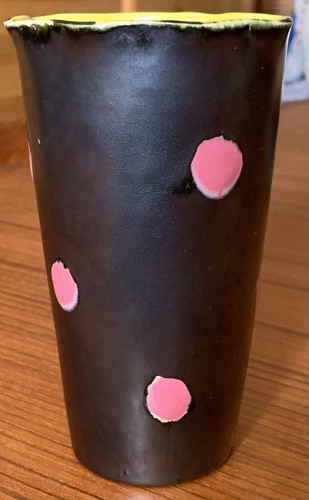 Céramique 1950 vase noir - céramique,