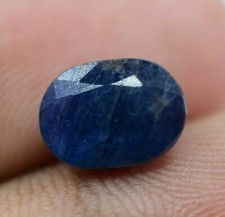 Naturel Ceylan Bleu Saphir 3.70 CT Agl Certifié non Traité Coupe Ovale Gemme
