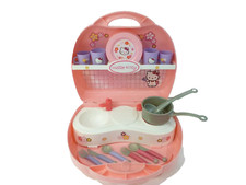 24⚜️ Jouet Dinette Valise Rose Smoby Hello Kitty en Plastique