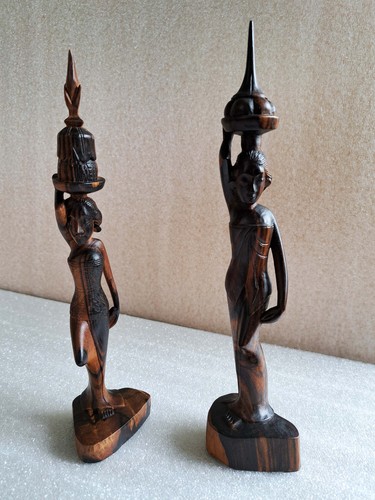 Paire statuettes balinaises - paire,