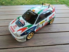 Tamiya vintage RC 1/10 Carrosserie + roues Toyota Corola WRC Castrol