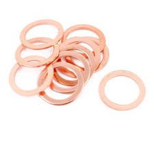 10pcs bague plat cuivre