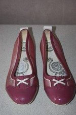 GEOX Ballerines Cuir toile Mauve Taille 40 bon état