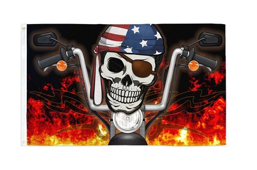 Drapeau pirate bikeurs - drapeau,