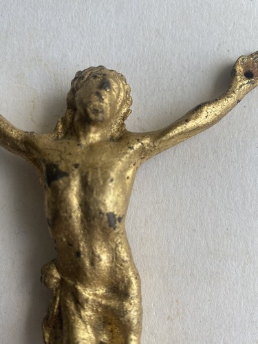 Ancien christ bronze doré - bronze,