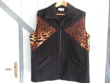 Veste noire et imprimé léopard T 46 Alain Murati