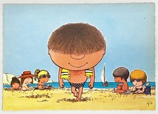 ChouChou & Yéyé - Editions Borde - Carte Postale n°10 Chouchou, l'idole des plag