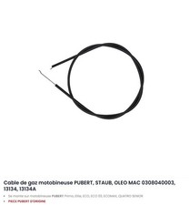 CABLE DE GAZ MOTOBINEUSE