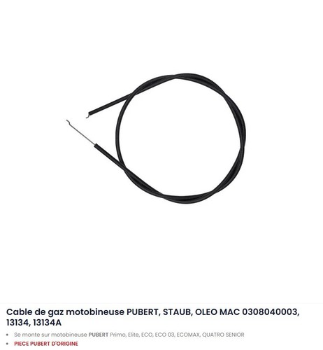 Cable gaz motobineuse - de,
