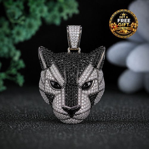 Panther head moissanite - panther,